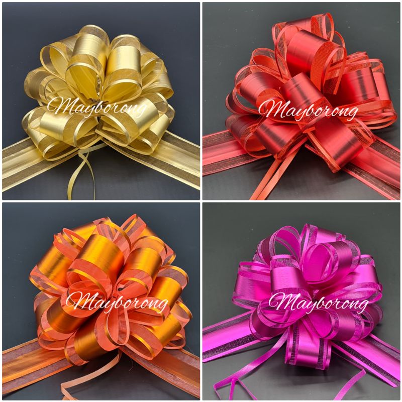 Pull Flower Ribbon 5cm Premium Layer Ribbon Reben Tarik Hamper Ribbon ...