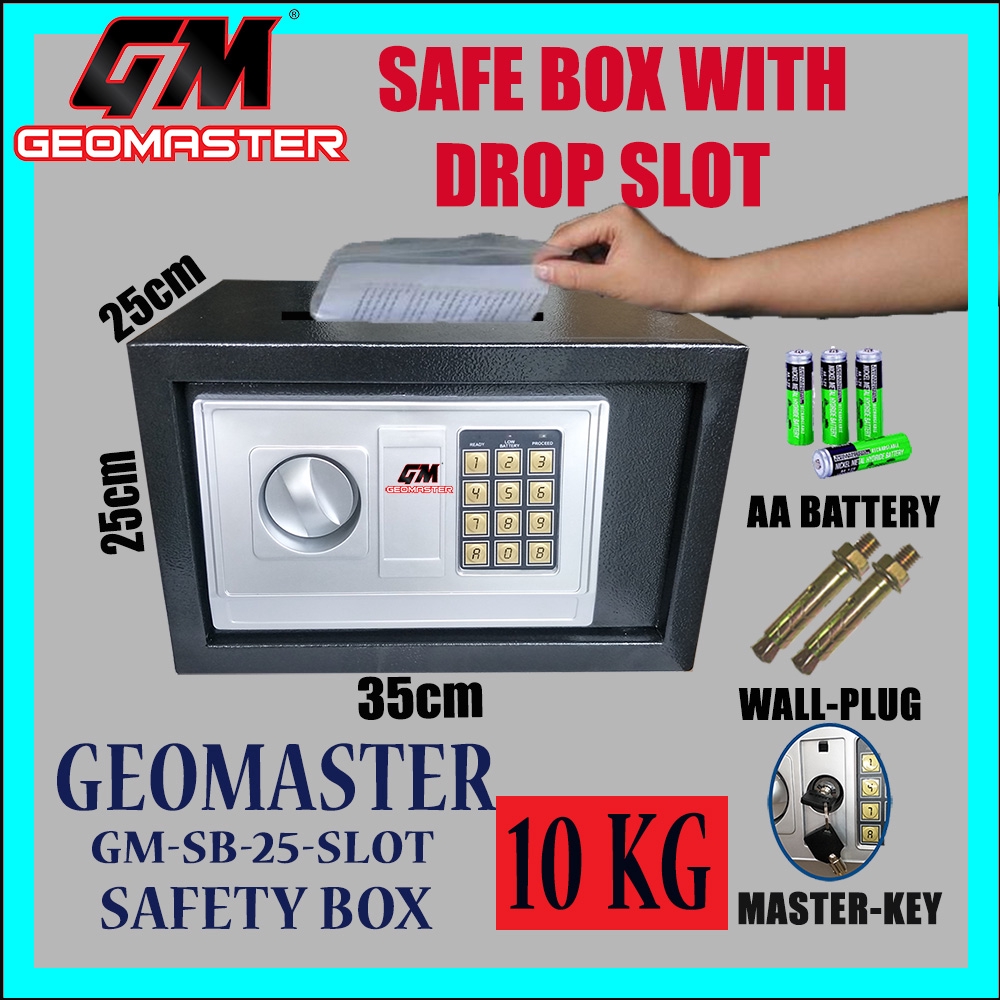 GEOMASTER GM-25 Drop Slot Deposit Safe Box /Safety box GM25-DS(Thick ...