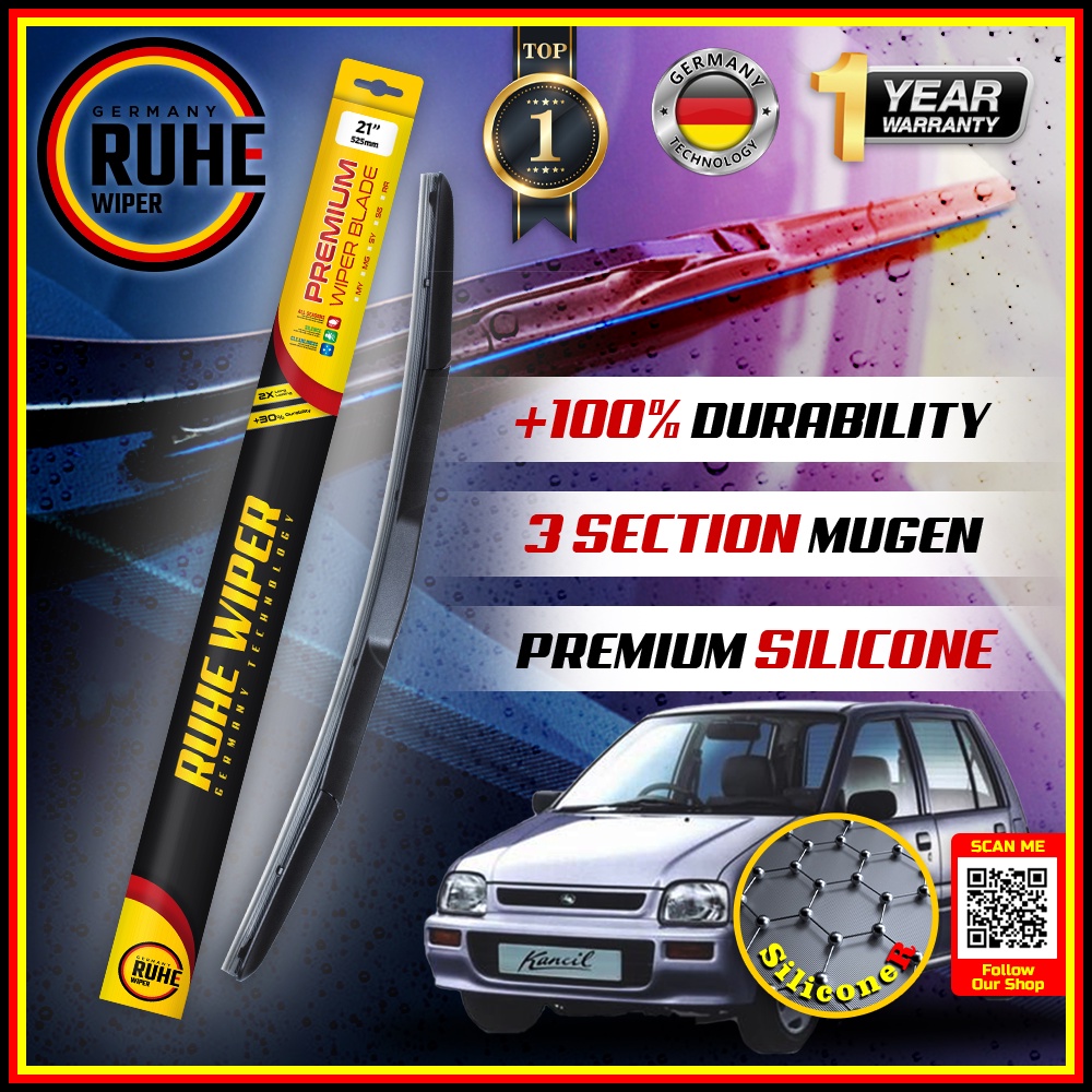 Perodua Kancil 1994 Original Silicone Car Wiper Premium Quality