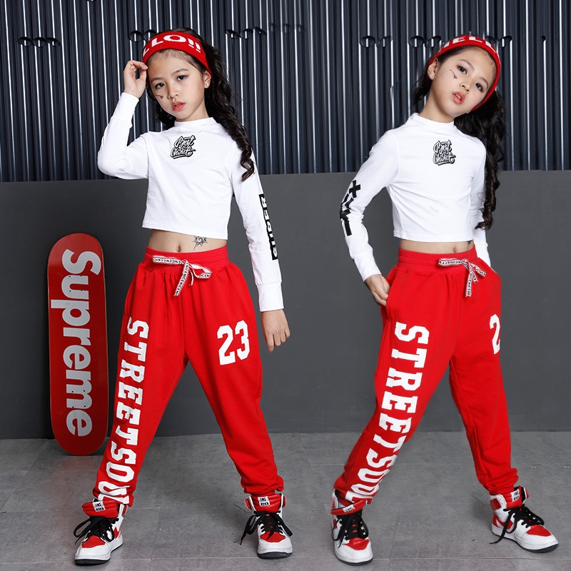 Street Dance Clothing Girl Summer  Kids Jazz Hip Hop Dance Clothes - Girls  Hip Hop - Aliexpress