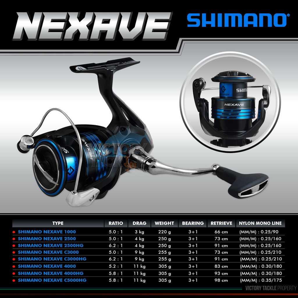 Shimano Nexave FI Spinning Reels Reels Models 3000 - View #6