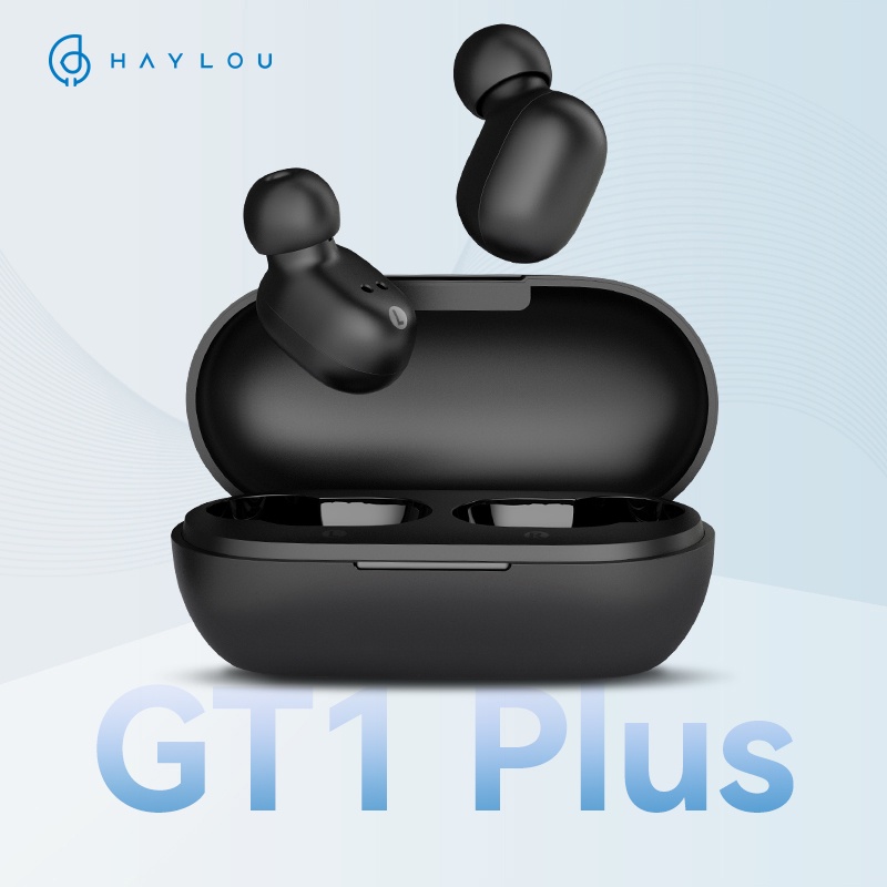 HAYLOU GT1 PLUS TWS Wireless Earphones Qualcomm3020 Headsets headphone Bluetooth 5.0 Touch Control Ear Buds with Total 12H Playtime Fast Connect