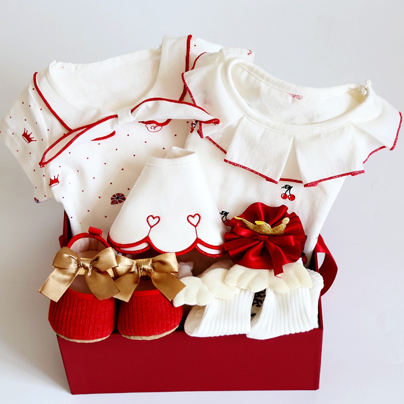Princess Baby Girl Dress Newborn Gift Box Set | Shopee Malaysia