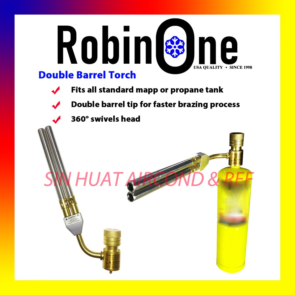 RobinOne Double Barrel Torch Welding Torch Brazing Torch Hand Torch