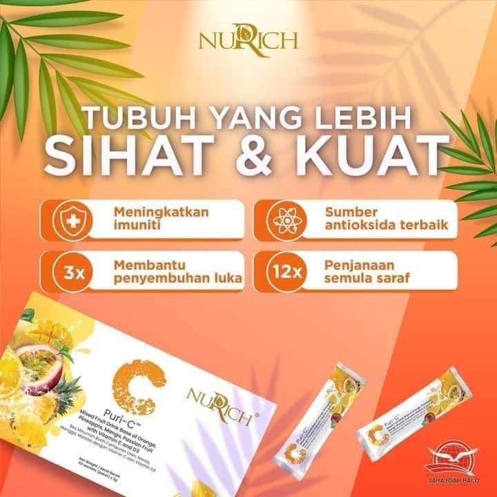 Vitamin C Vit Puri Sahajidah Hai O Untuk Kesihatan Optimun Shopee