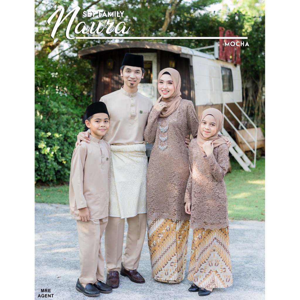 Baju Raya Set Family Naura | Shopee Malaysia