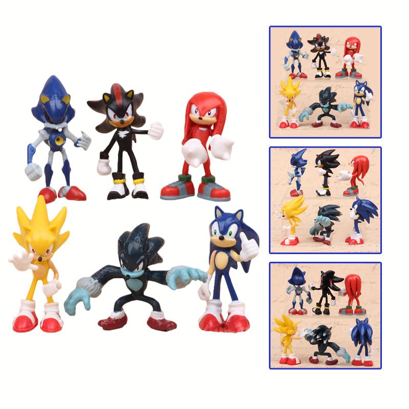 Sonic The Hedgehog Characters Miniature Pvc For Collectors Figures