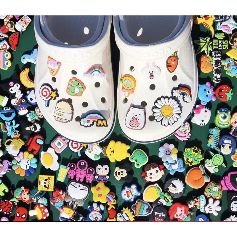 Crocs jibbitz pins Charms（Justin BieberDrew）DIY decoration Shoes Charm