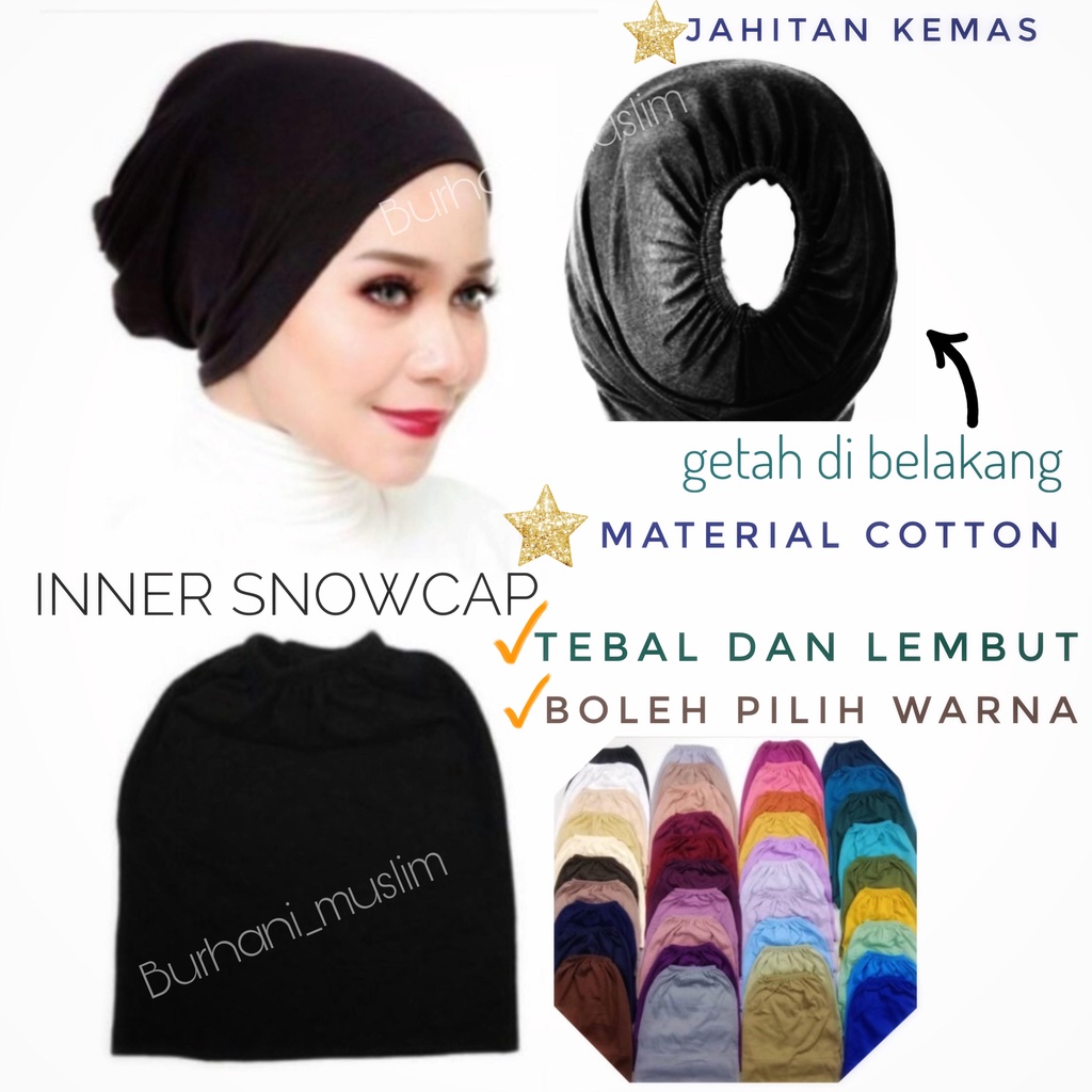 Inner Snowcap Premium Berlubang (Ready Stock) | Shopee Malaysia