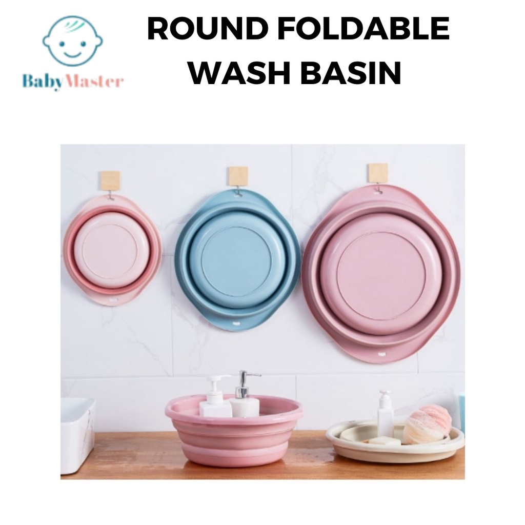 Foldable Washbasin Portable Plastic Basins Laundry Tub Bathroom Kitchen ...