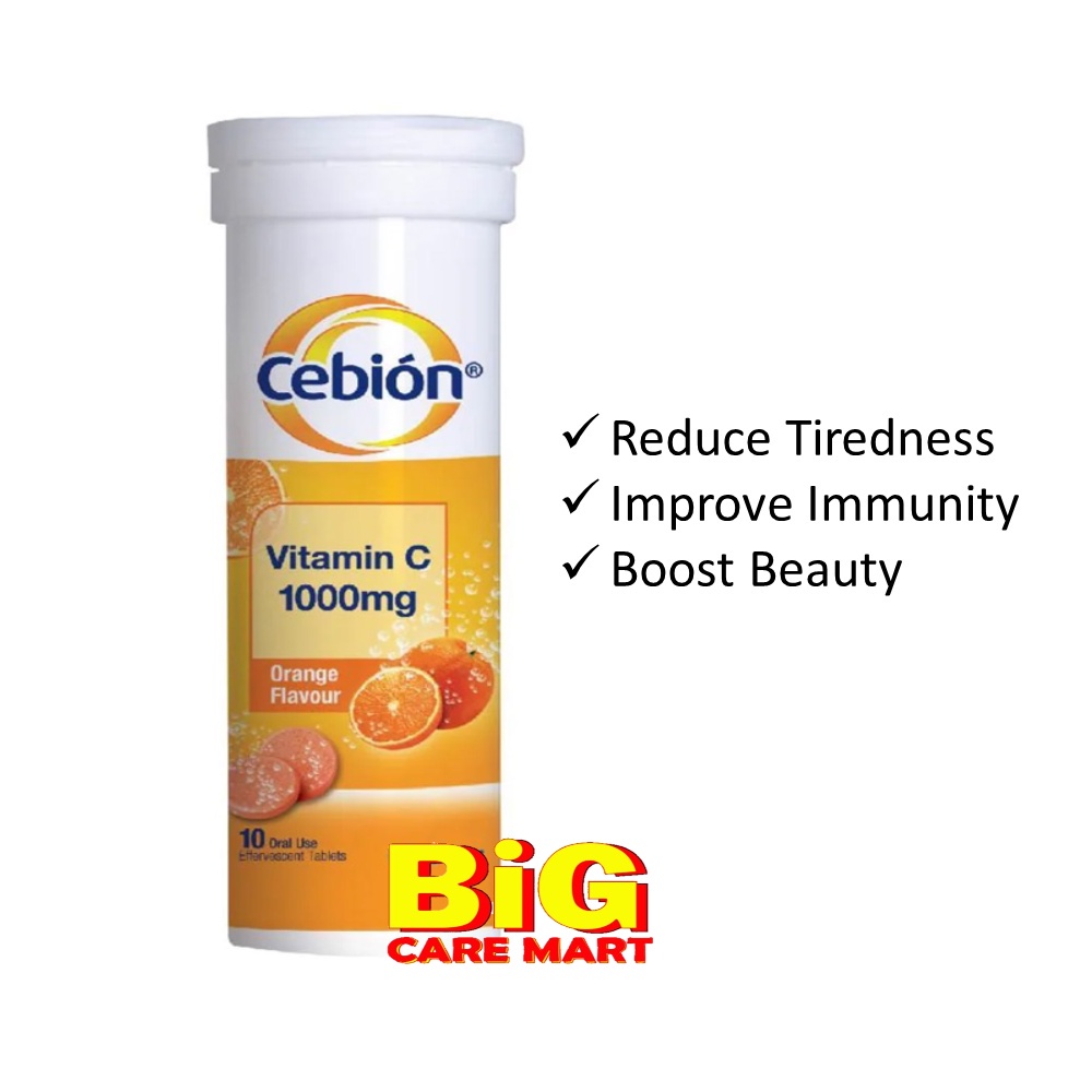 CEBION VITAMIN C EFFERVESCENT 1000MG 10 tablets (1 tube) Shopee Malaysia