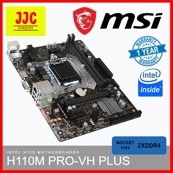 MSI H110M PRO VH PLUS LGA 1151 MOTHERBOARD Shopee Malaysia
