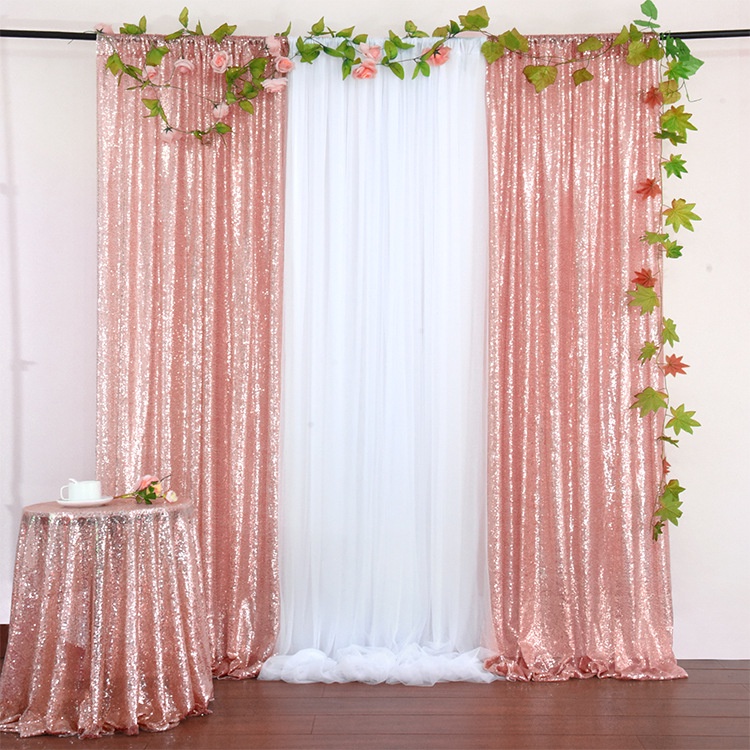 1pcs 2x8ft gold sequin backdrop party wedding photo booth background ...
