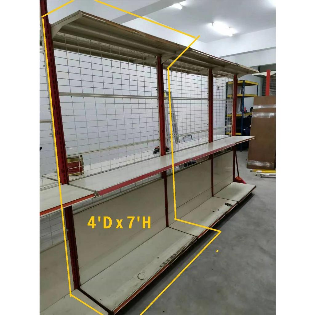 Second Hand 2nd Hand Island Gondola Rack Wall Back panel/ Netting For