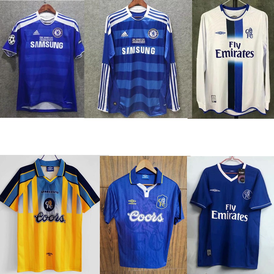 Chelsea Retro Jersey Football 22 23 24 Player Issue Top Quality 2012 Chelsea Home Retro Soccer