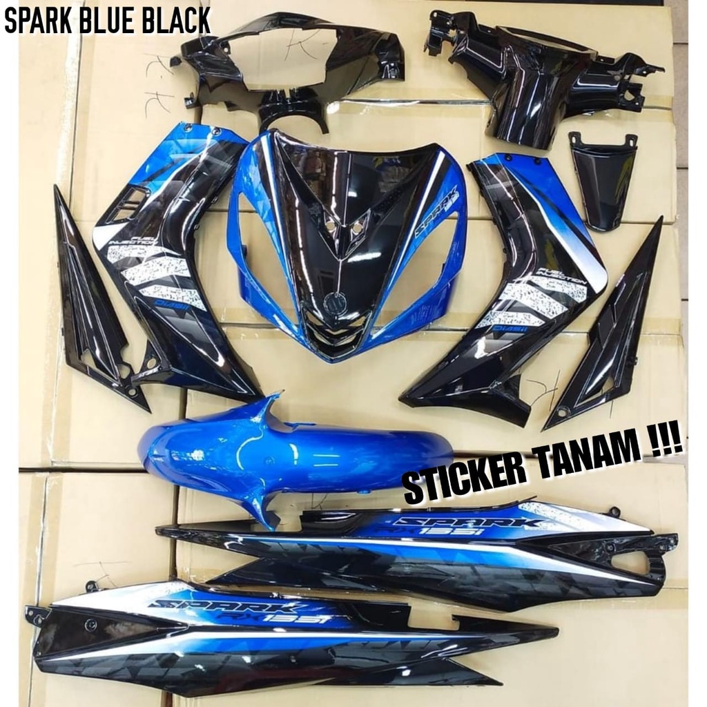 COVER SET LC135 V1 SPARK THAILAND HLD LC V1 (STICKER TANAM) | Shopee ...