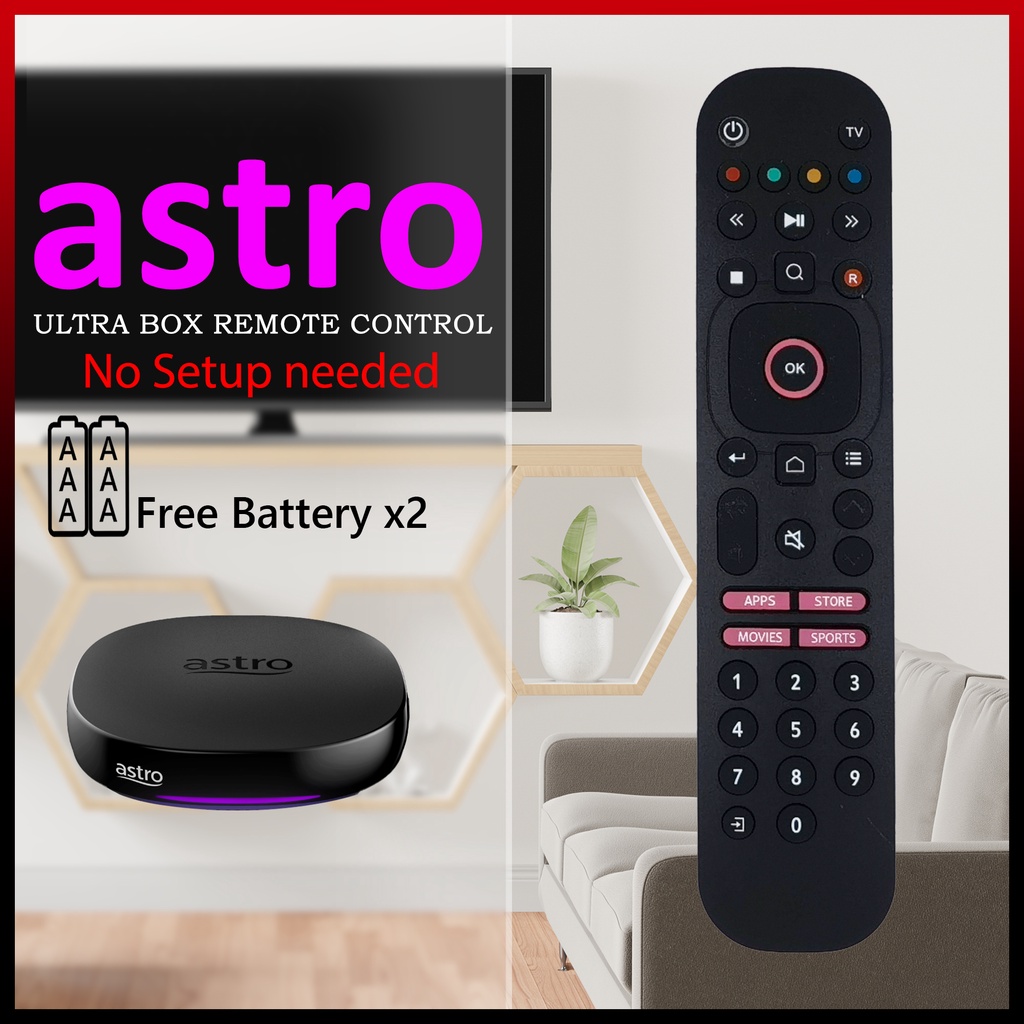 ASTRO ULTRA BOX REMOTE CONTROL 15in 1 Replacement Astr0 Ultra Box
