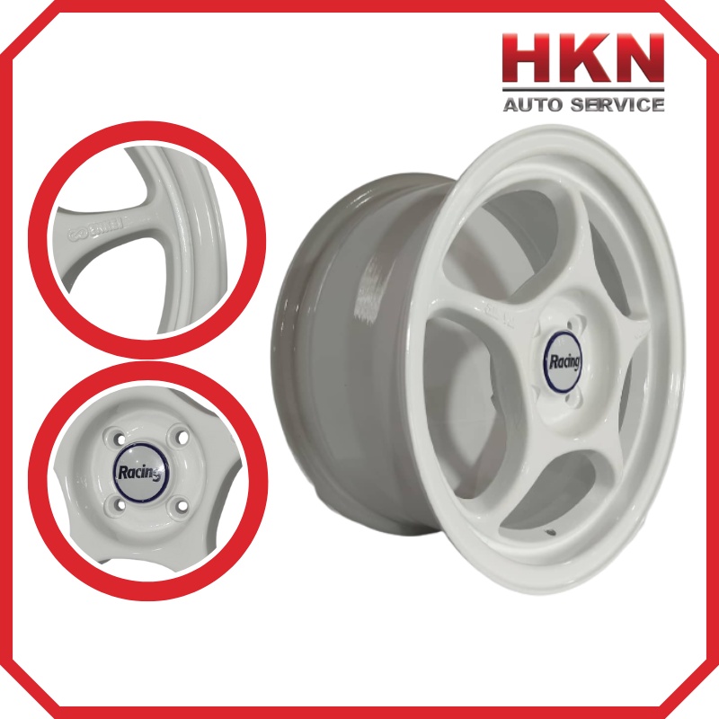 NEW Sport Rim/ Car Wheel Size 15" RPO 1 SILVER/ BLACK/ WHITE PERODUA