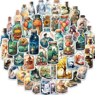 120 PCS Water Bottle Stickers, Magic Themed Waterproof Witch Stickers for  Laptop, Skateboard, Luggage, Vinyl Aesthetic Fantasy Stickers for Kids