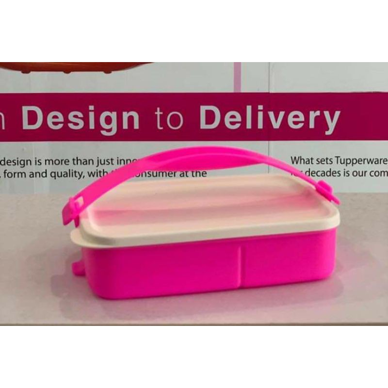 🦋READY STOCK🦋 TUPPERWARE CLICK TO GO RECTANGULAR DIVIDED 900ML | Shopee ...