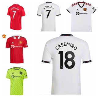 Adidas Manchester United Away Authentic Shirt 2022-23 with Casemiro 18 Printing