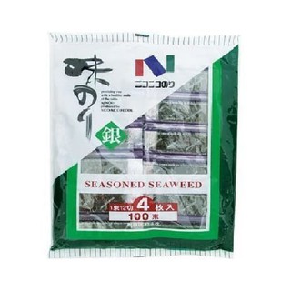 Nico Nico Seasoned Gin Seaweed 4's X 100packs 