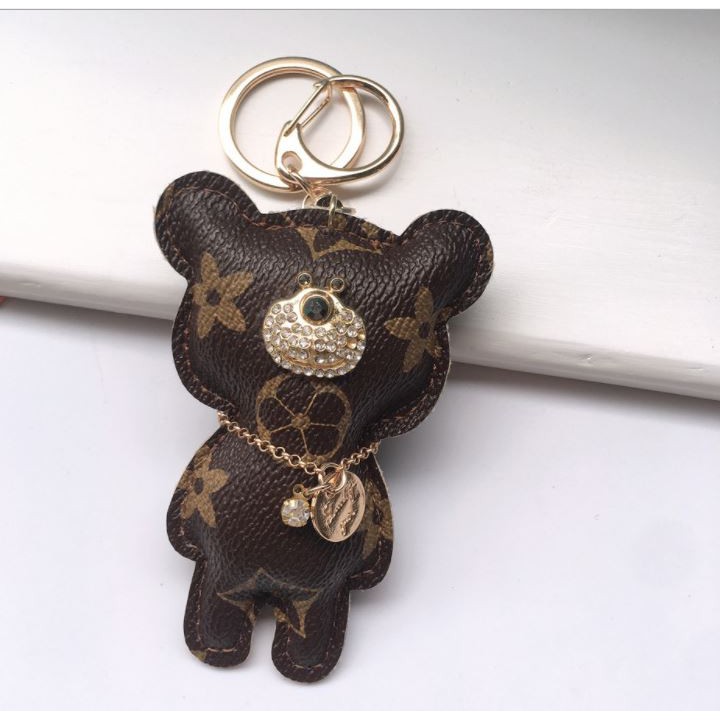 Cute Polo Bear Luxury LV Style Keychain for Gift [ready stock