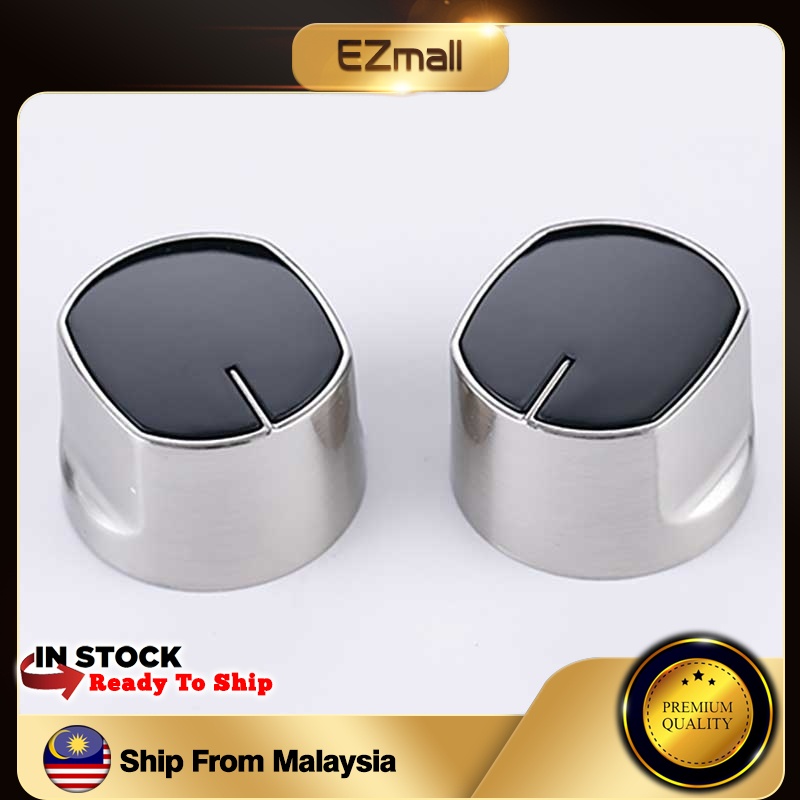 2Pcs 8mm Hole Elegant Metal Gas Stove Hob Cooker Switch Knobs button 45 ...