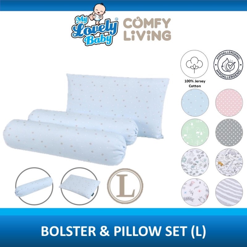 Comfy Living Baby Bolster & Pillow Set (L) 30 x 50cm Shopee Malaysia