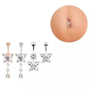 1PCS Rhinestones Charm Belly Button Navel Ring Nails Body Piercing Jewelry  Shiny