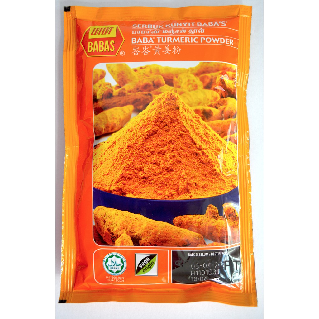 Baba Turmeric Powder 125g 峇峇黄姜粉 Serbuk Kunyit Babas Shopee Malaysia