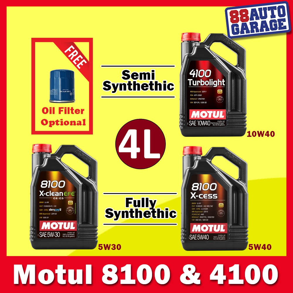 5 Liter Motul 8100 X-clean EFE 5W30 Motoröl 5W-30 BMW Longlife-04 MB
