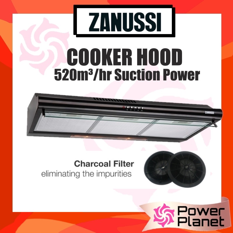 ZANUSSI ZHT962K COOKER HOOD (WITH CHARCOAL FILTER) Shopee Malaysia