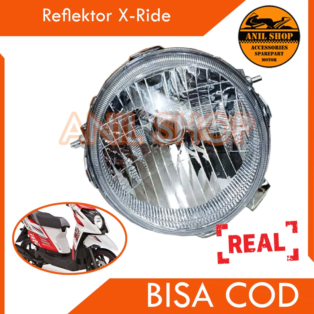 Reflector plus mica mica Headlights Yamaha XRIDE X RIDE old Shopee Malaysia