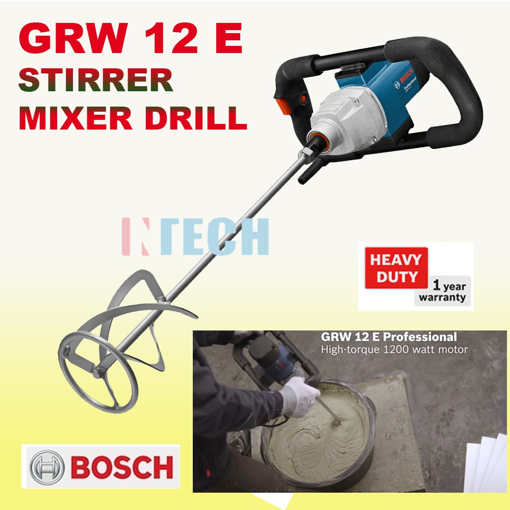 BOSCH GRW12E CORDED STIRRER / MIXER DRILL (ELECTRIC) Shopee Malaysia