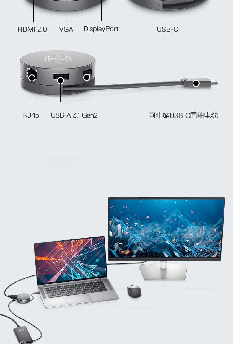 Dell Da310, 7-In-1 Usb-C Adapter (4K – VNMNM