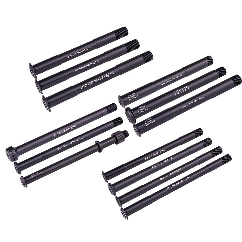 MTB Thru axle Road Bike Shaft Front Hub Rear Skewers 12mm 15mm