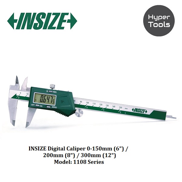 INSIZE Digital Caliper 0150mm (6") / 200mm (8") / 300mm (12") Model