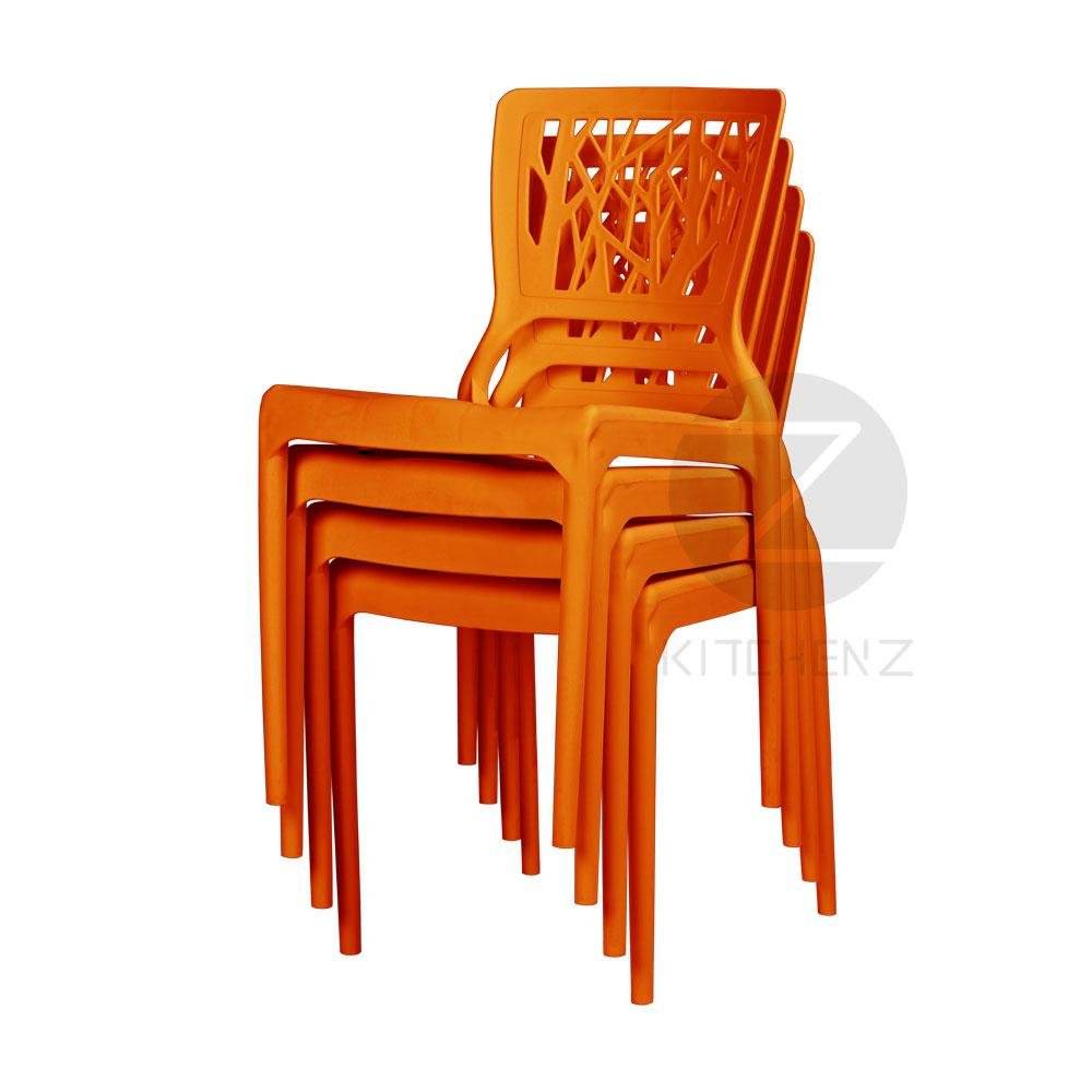 Modern Stackable Dining Plastic Chair IZ-701 3V - 4 Pcs (6 Colours Available) | Shopee Malaysia