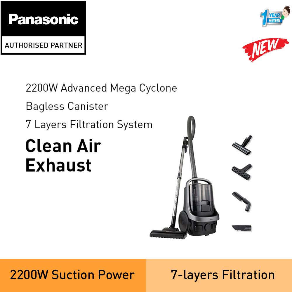 PANASONIC MCCL609 2200W CYCLONE BAGLESS CANISTER VACUUM CLEANER WITH
