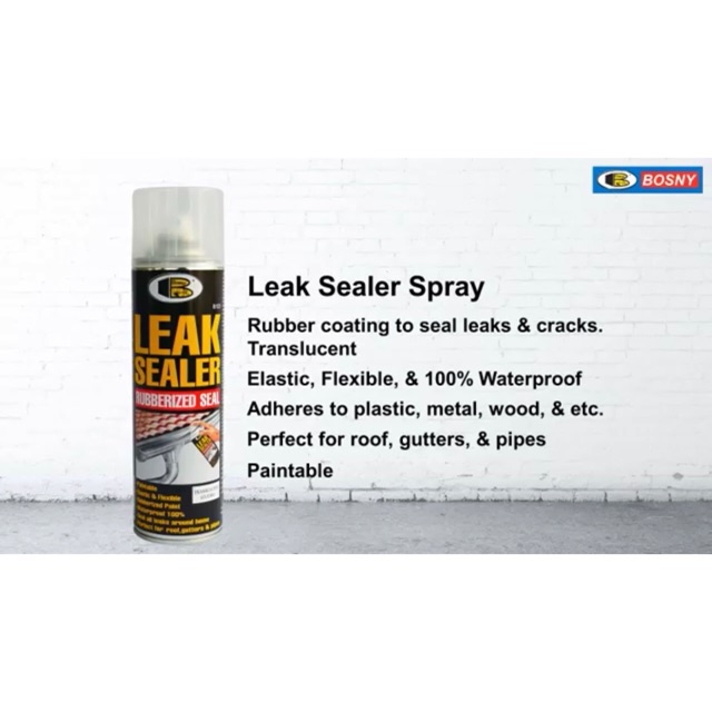 Leak Sealer Spray Bosny Rubber Coating To Seal Leaks And Cracks Waterproofing Shopee Malaysia 8953