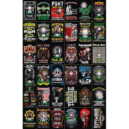 (GET 15 SEEDS) PSHT INDONESIA stickers send RANDOMLY | Shopee Malaysia