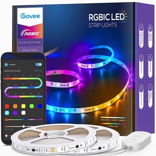 Govee 20m(10m*2) RGBIC LED Strip Lights, App Control via Bluetooth