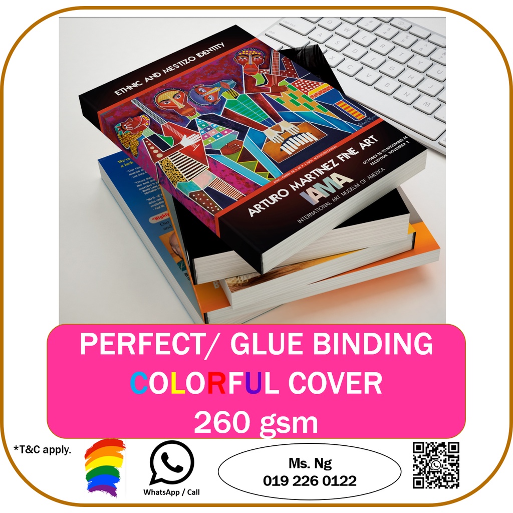 Harga Binding saja! GLUE BINDING/SOFT COVER BINDING/BIND LIKE A BOOK