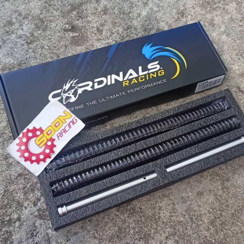 CARDINALS RACING FORK SPRING WITH FORK TUBE YAMAHA Y15ZR Y15 LC135 LC4S ...