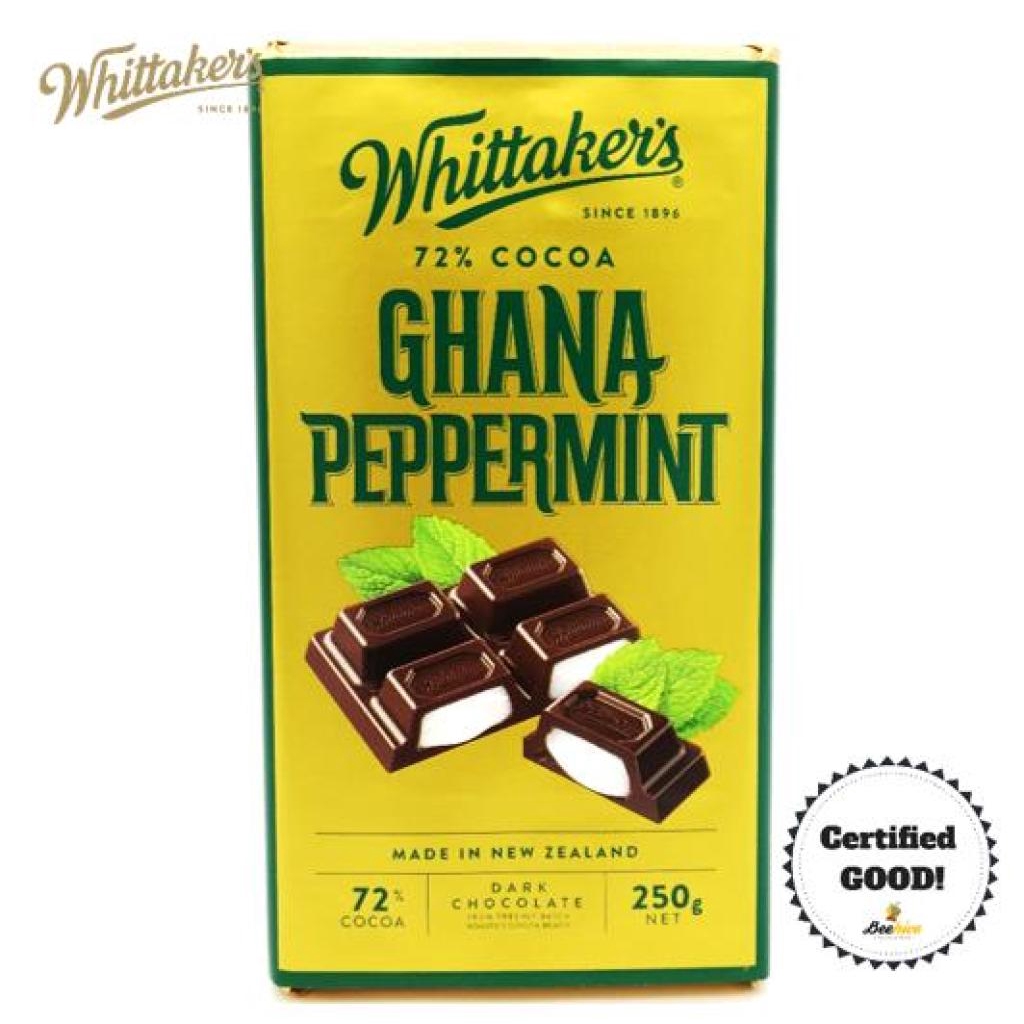 Whittakers Ghana Peppermint Dark Chocolate 72 Cocoa 250g Shopee Malaysia