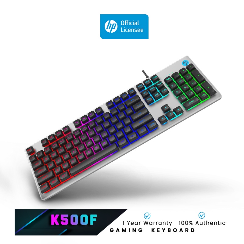 HP K500F Gaming Keyboard with LED back lit Shortcut function keys