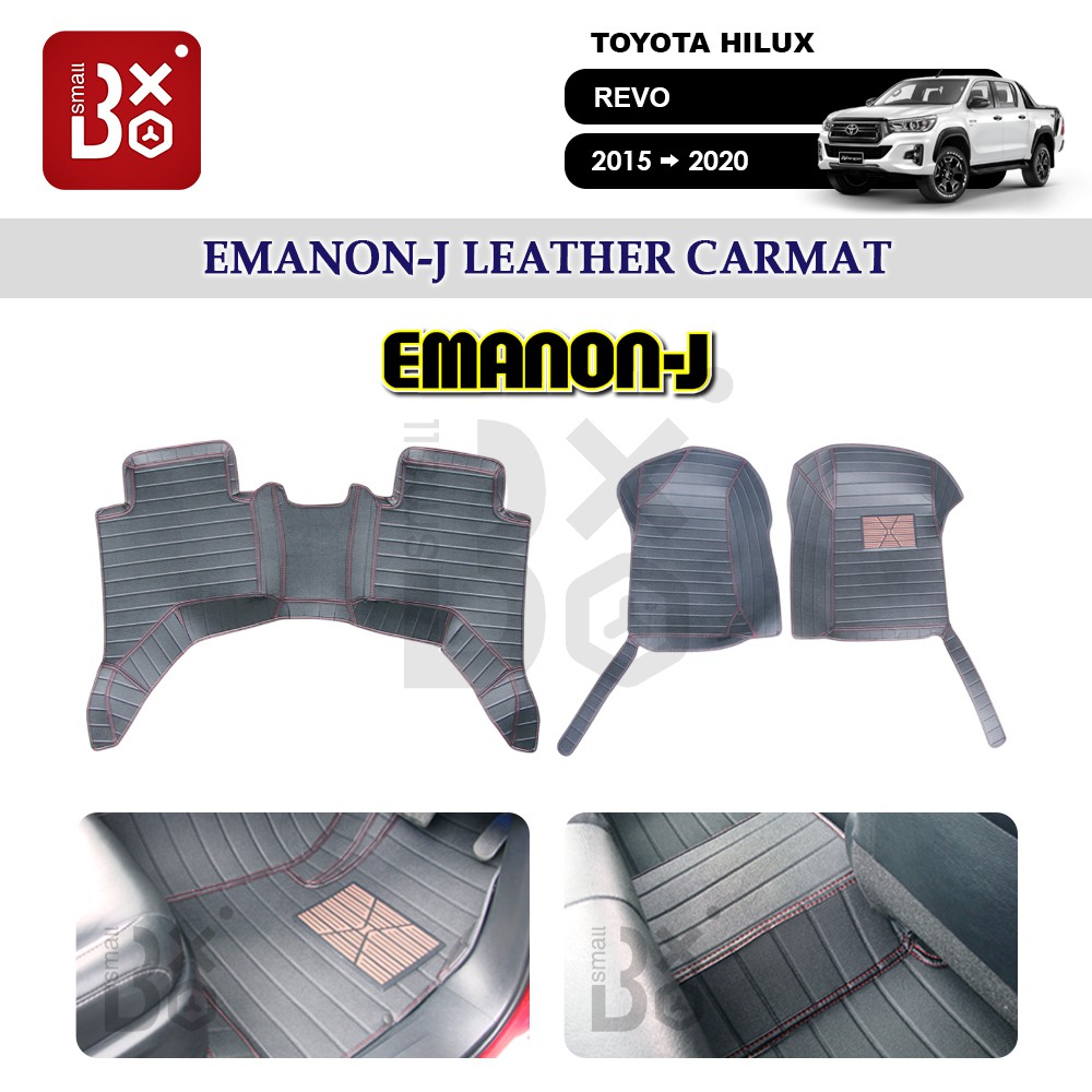 Toyota Hilux Revo 20152020 EmanonJ Leather Car Mat Carmat Shopee