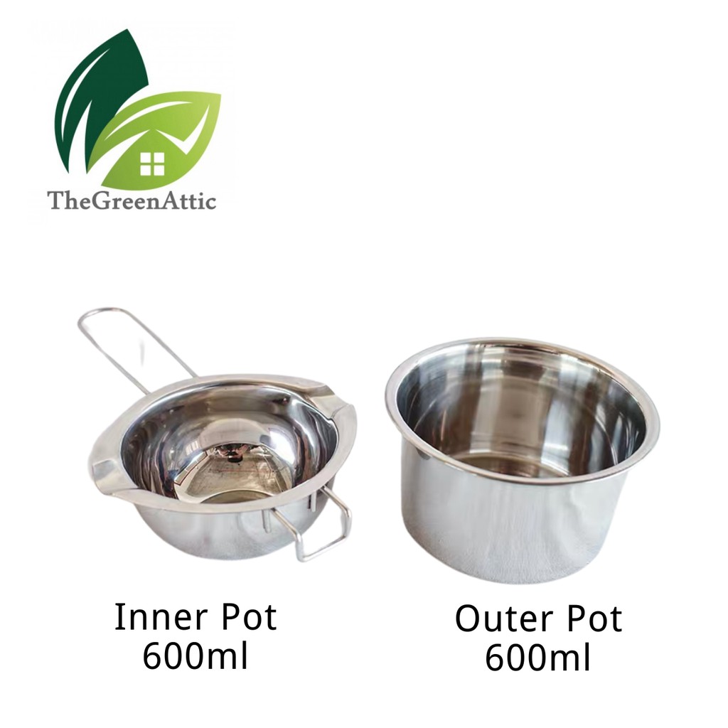 TheGreenAttic 304 Stainless Steel Double Boiler Melting Pot Heating Pot ...
