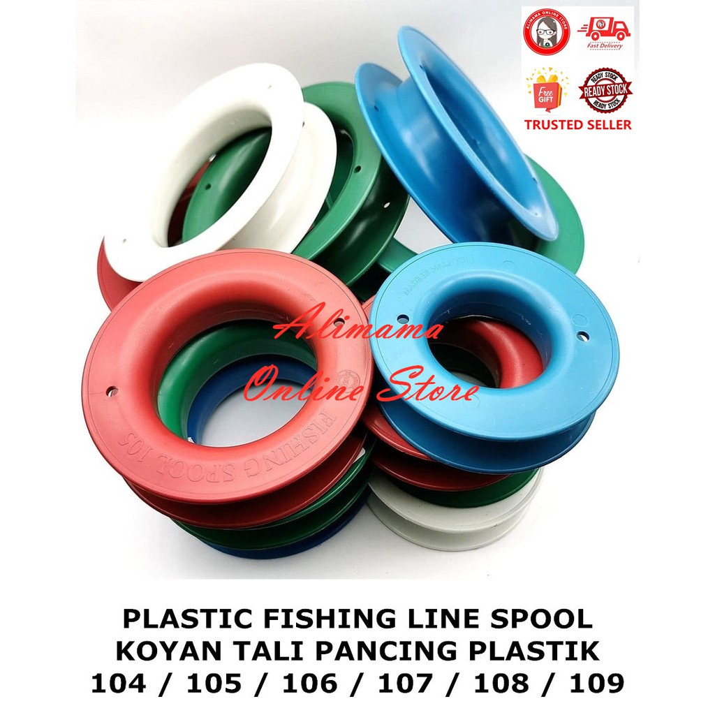 PLASTIC FISHING LINE SPOOL / KOYAN TALI PANCING PLASTIK 104 / 105 / 106 /  107 / 108 / 109
